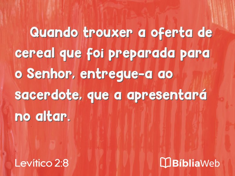 Levítico 2:8 em imagem para compartilhar