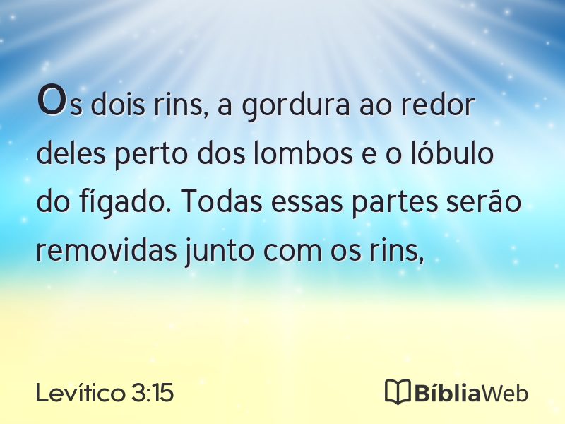 Levítico 3:15 em imagem para compartilhar