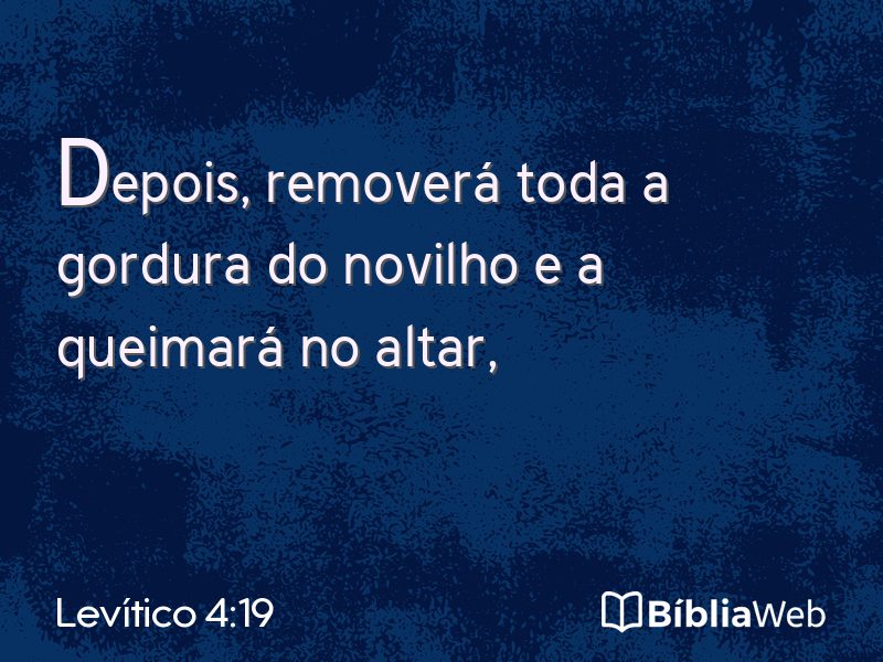 Levítico 4:19 em imagem para compartilhar