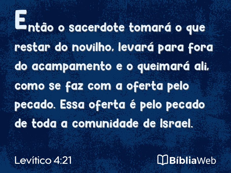 Levítico 4:21 em imagem para compartilhar
