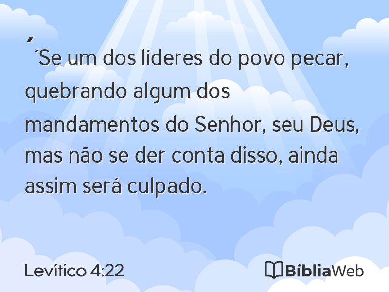 Levítico 4:22 em imagem para compartilhar