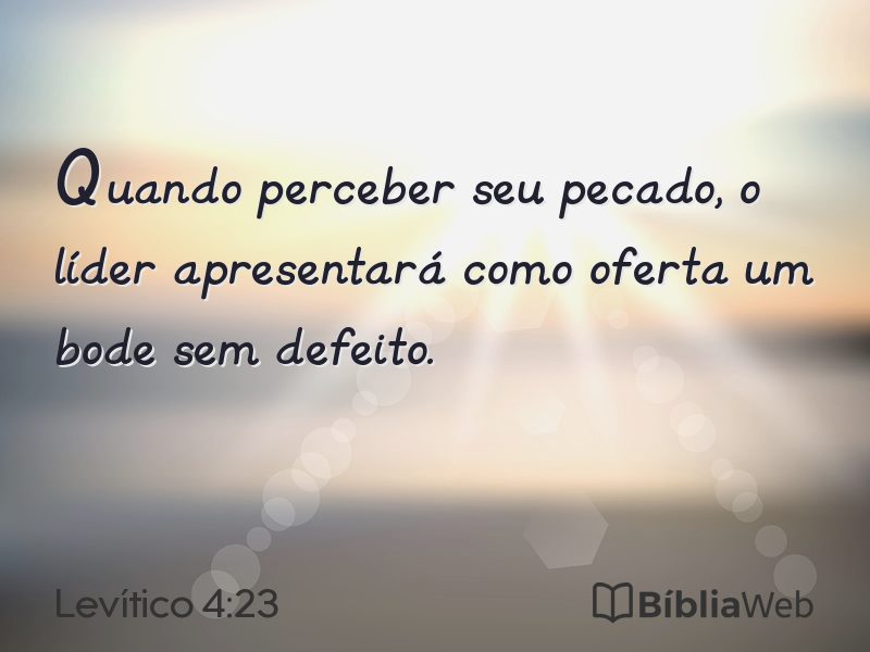 Levítico 4:23 em imagem para compartilhar