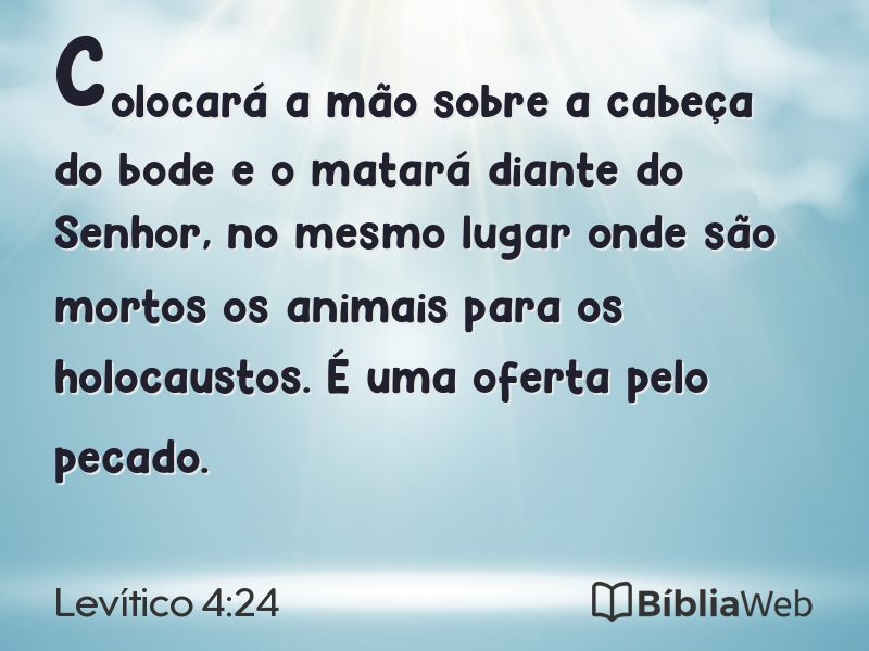 Levítico 4:24 em imagem para compartilhar