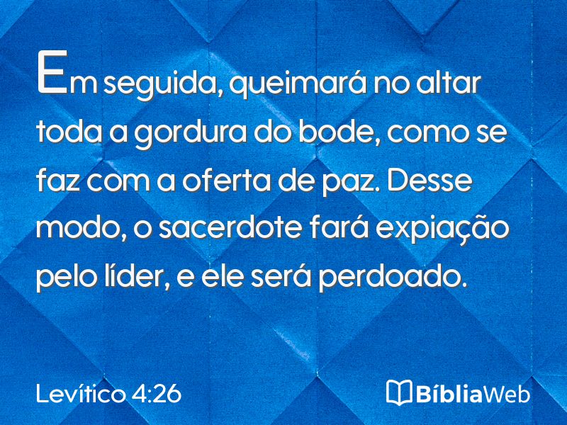 Levítico 4:26 em imagem para compartilhar