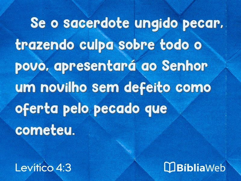 Levítico 4:3 em imagem para compartilhar