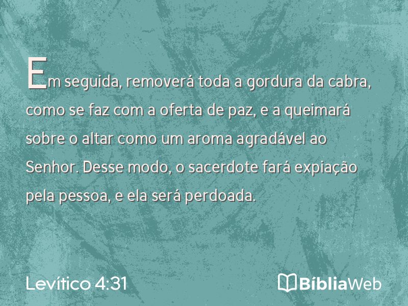 Levítico 4:31 em imagem para compartilhar