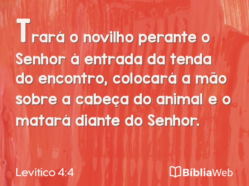 Levítico 4:4 em imagem para compartilhar