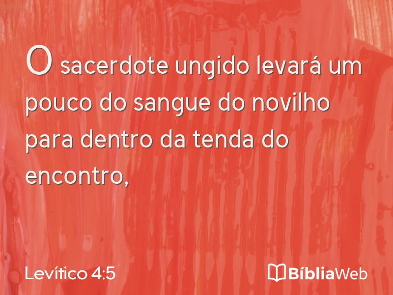 Levítico 4:5 em imagem para compartilhar