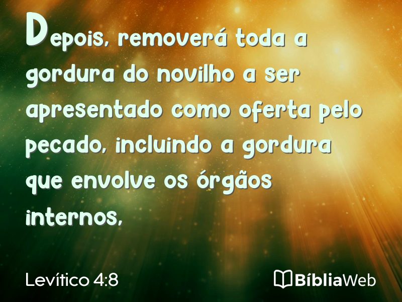 Levítico 4:8 em imagem para compartilhar