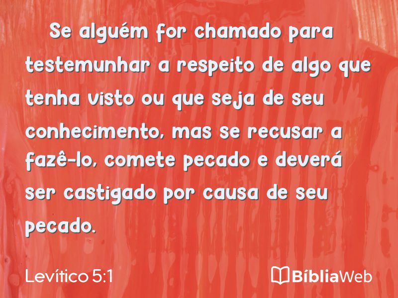 Levítico 5:1 em imagem para compartilhar