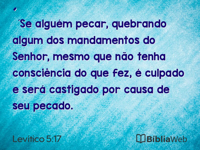 Levítico 5:17 em imagem para compartilhar