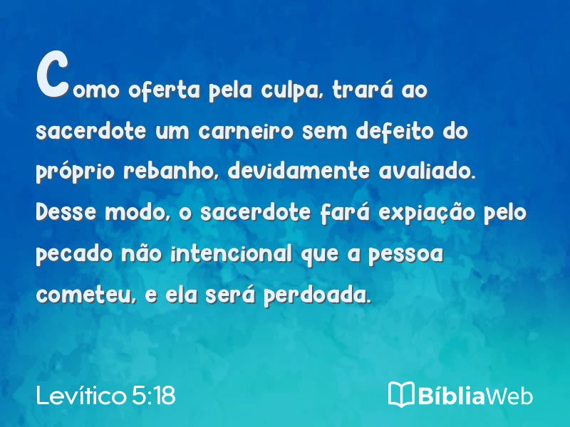 Levítico 5:18 em imagem para compartilhar