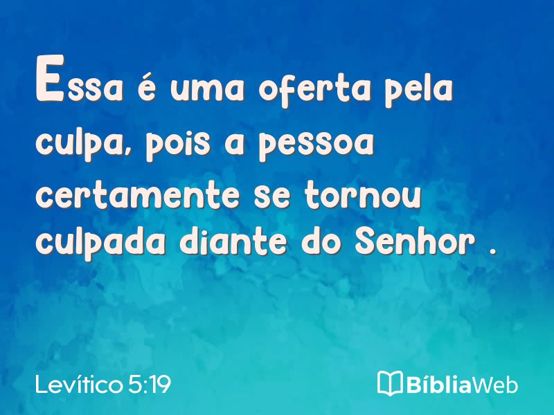 Levítico 5:19 em imagem para compartilhar