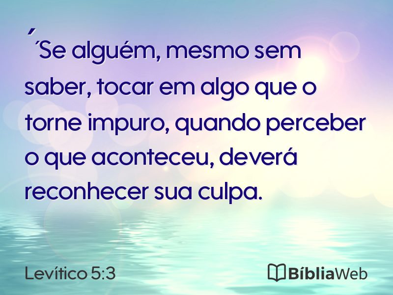 Levítico 5:3 em imagem para compartilhar