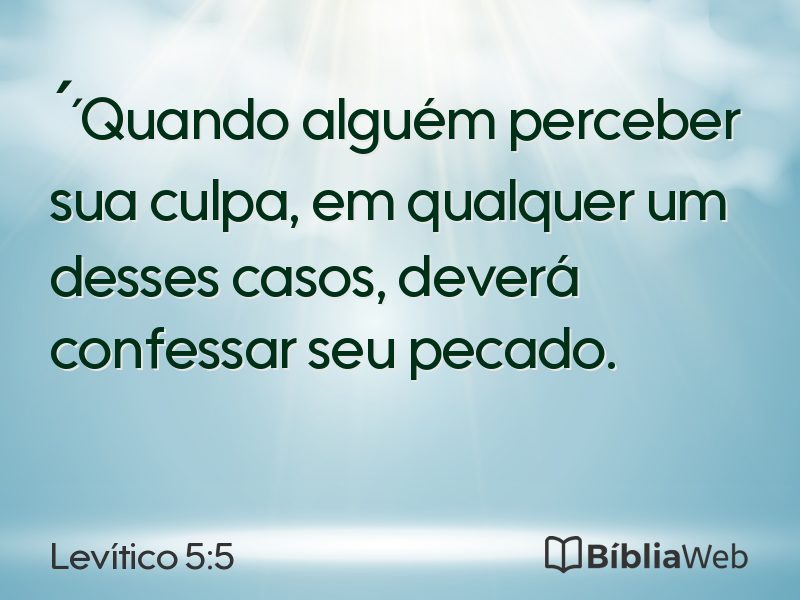 Levítico 5:5 em imagem para compartilhar