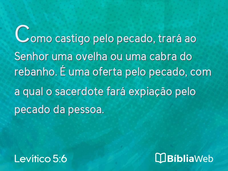 Levítico 5:6 em imagem para compartilhar