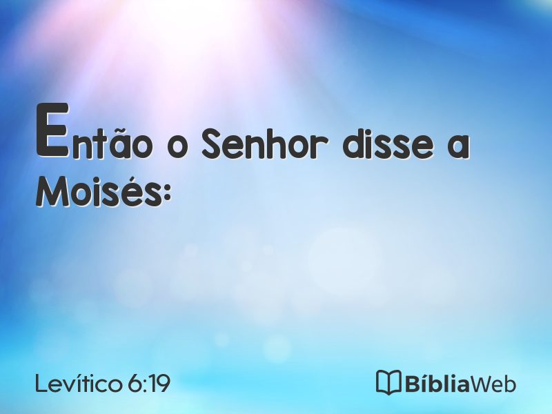 Levítico 6:19 em imagem para compartilhar