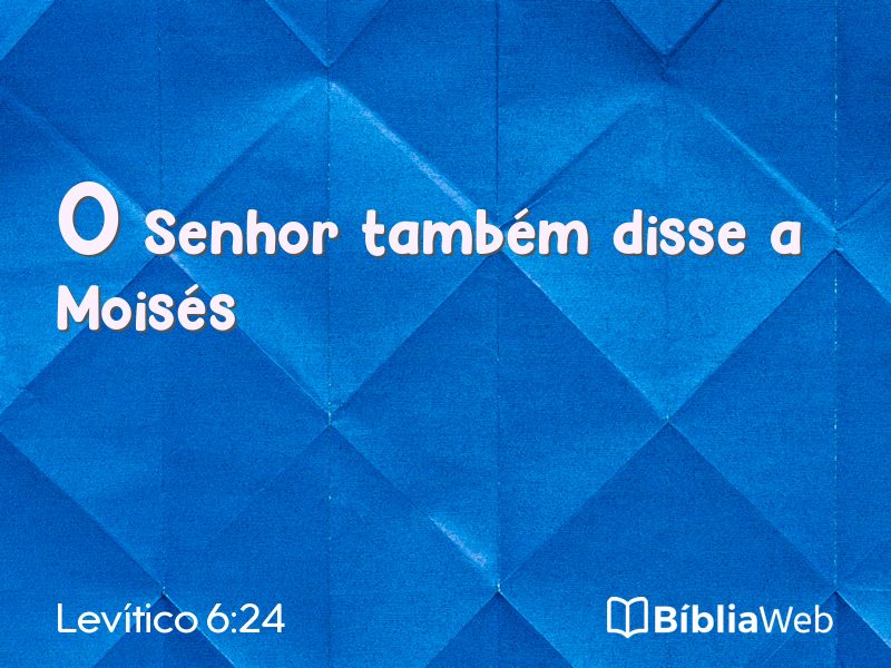 Levítico 6:24 em imagem para compartilhar
