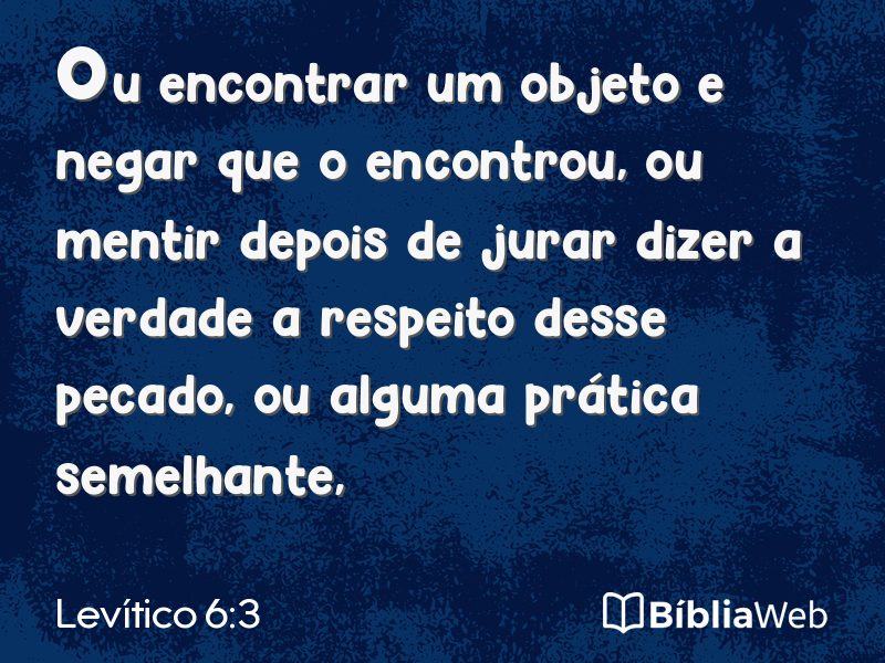 Levítico 6:3 em imagem para compartilhar