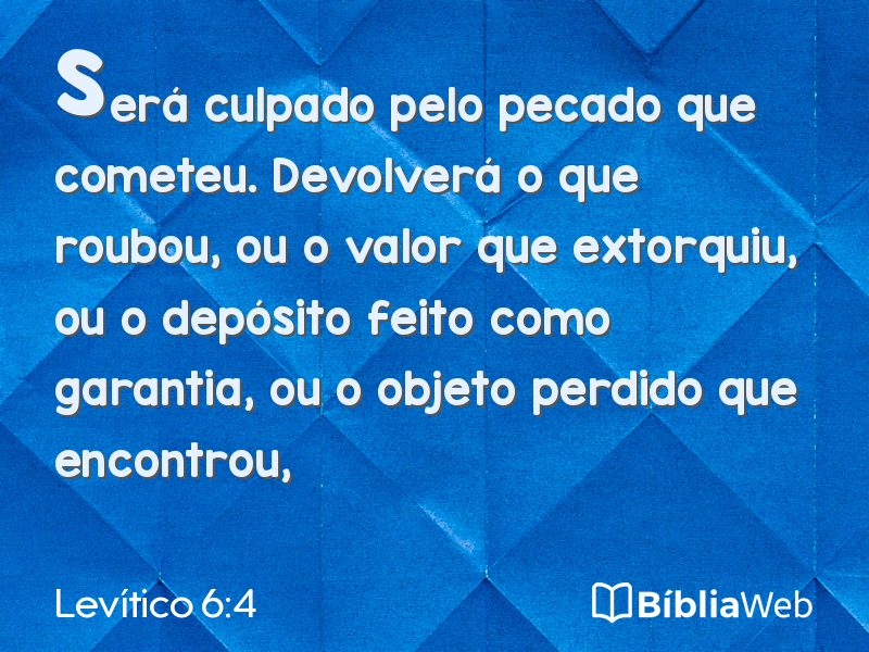 Levítico 6:4 em imagem para compartilhar