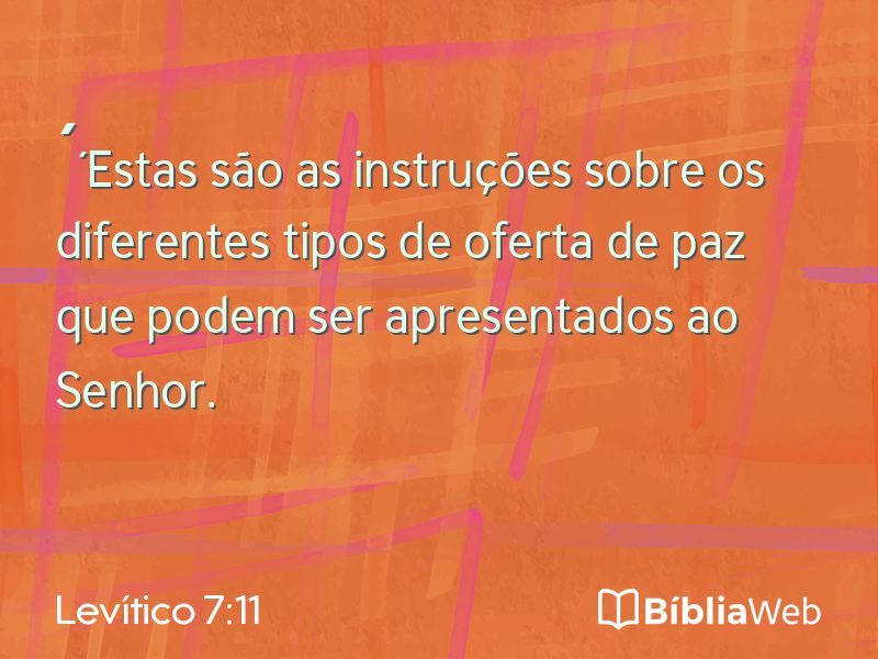 Levítico 7:11 em imagem para compartilhar
