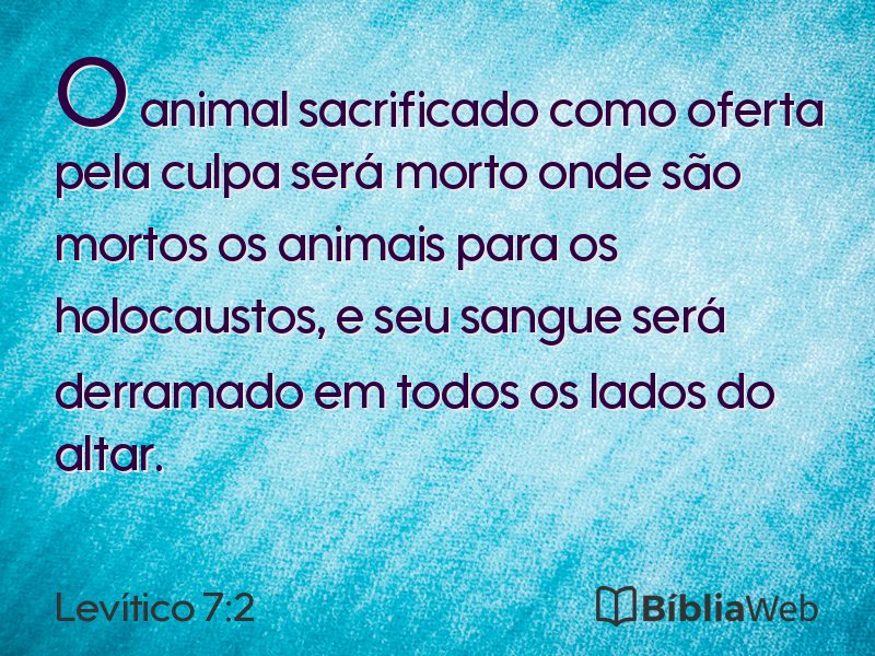 Levítico 7:2 em imagem para compartilhar