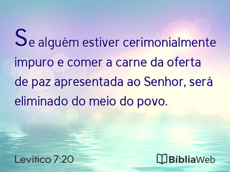 Levítico 7:20 em imagem para compartilhar