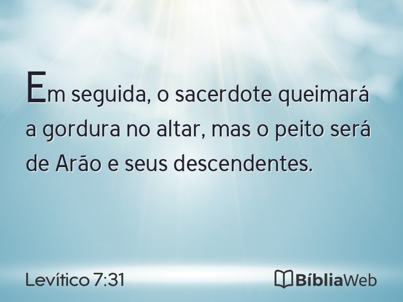 Levítico 7:31 em imagem para compartilhar