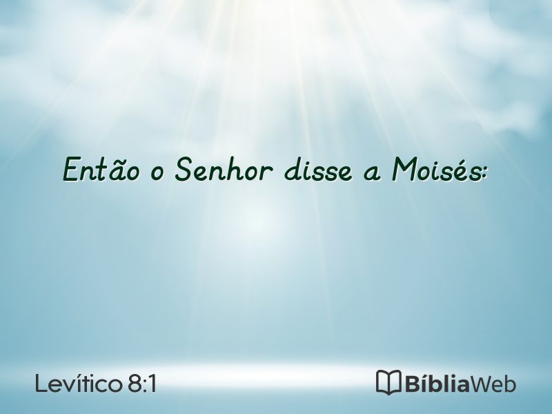 Levítico 8:1 em imagem para compartilhar