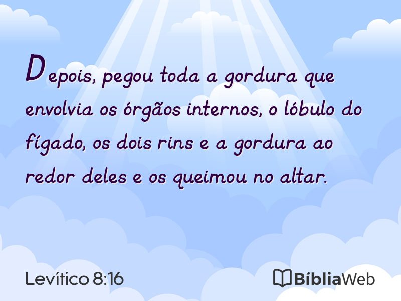 Levítico 8:16 em imagem para compartilhar