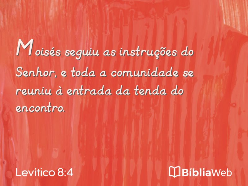 Levítico 8:4 em imagem para compartilhar