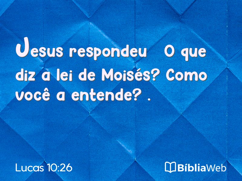 Lucas 10:26 em imagem para compartilhar