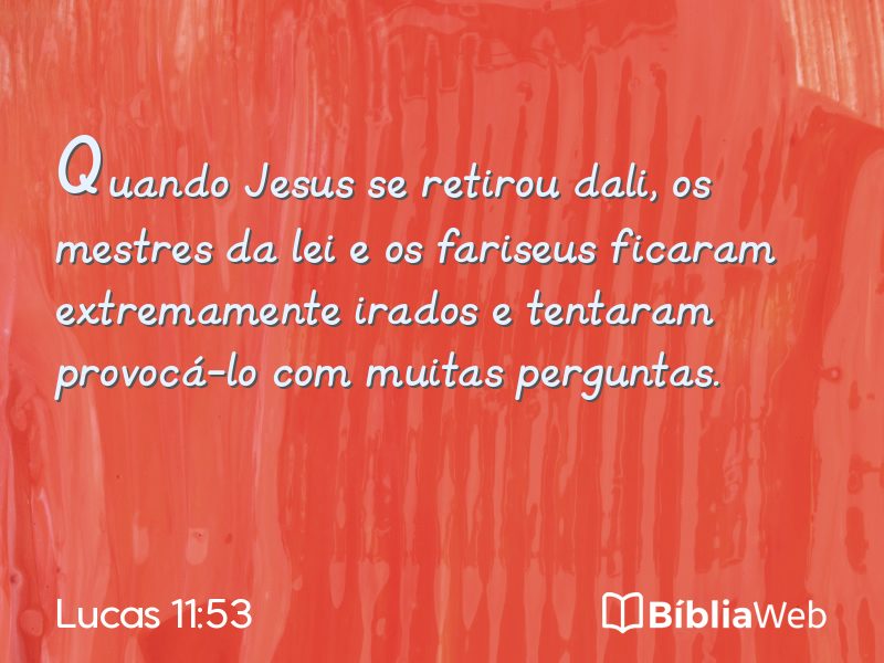 Lucas 11:53 em imagem para compartilhar