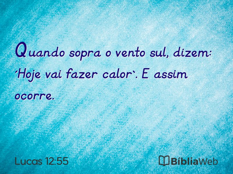 Lucas 12:55 em imagem para compartilhar