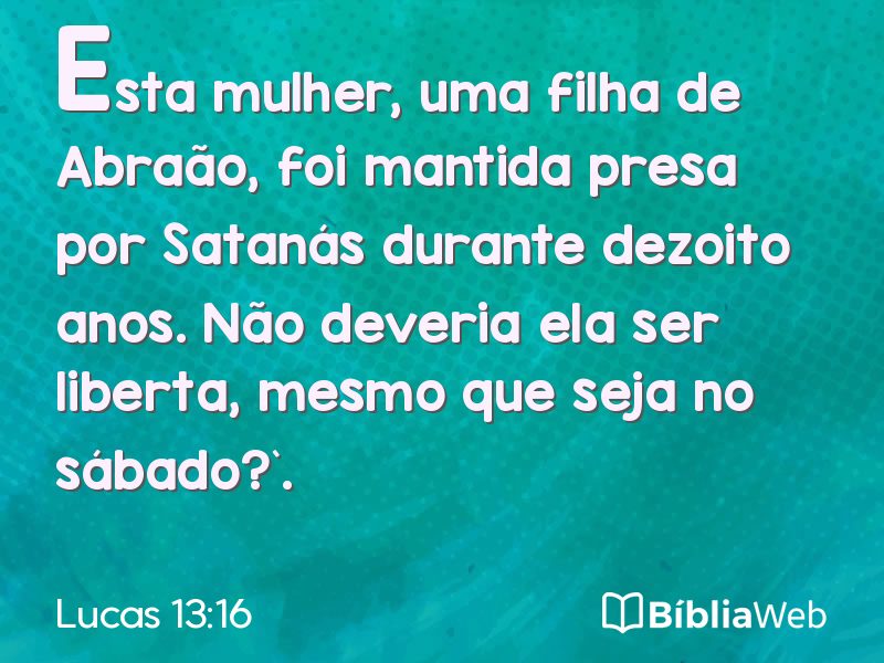 Lucas 13:16 em imagem para compartilhar