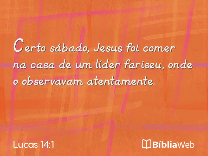 Lucas 14:1 em imagem para compartilhar
