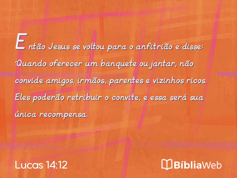 Lucas 14:12 em imagem para compartilhar