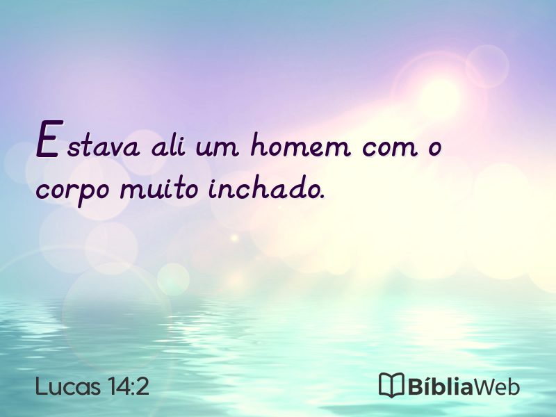 Lucas 14:2 em imagem para compartilhar