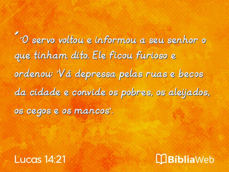 Lucas 14:21 em imagem para compartilhar
