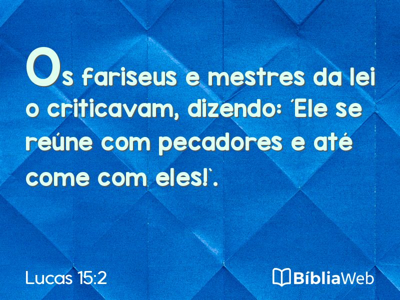 Lucas 15:2 em imagem para compartilhar