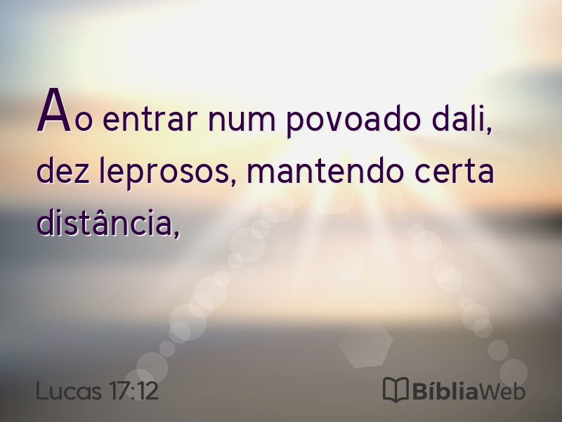Lucas 17:12 em imagem para compartilhar