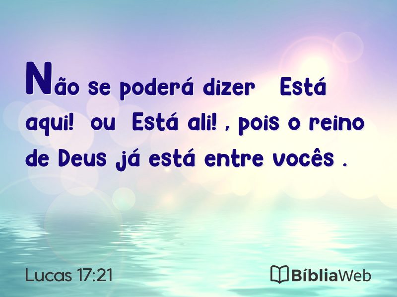 Lucas 17:21 em imagem para compartilhar
