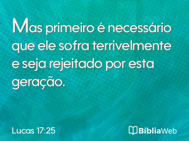 Lucas 17:25 em imagem para compartilhar