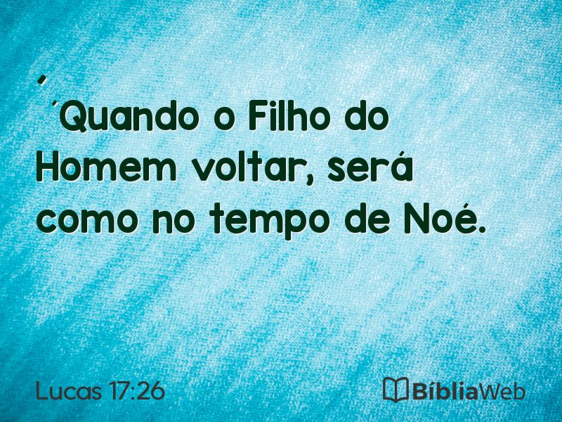 Lucas 17:26 em imagem para compartilhar