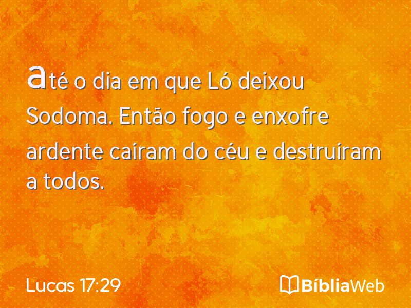 Lucas 17:29 em imagem para compartilhar