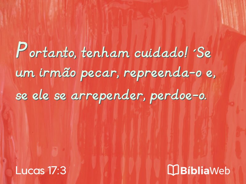 Lucas 17:3 em imagem para compartilhar
