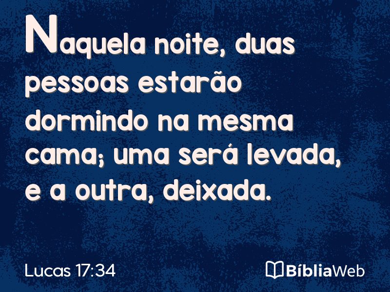Lucas 17:34 em imagem para compartilhar