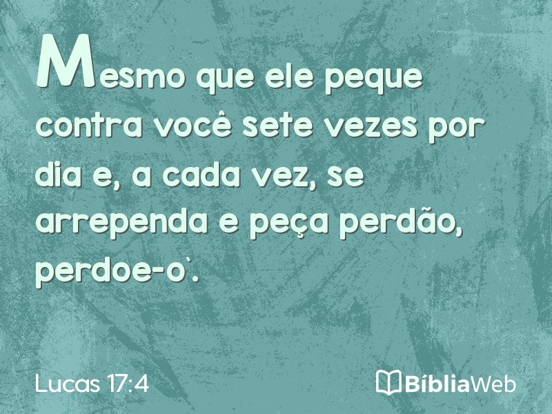 Lucas 17:4 em imagem para compartilhar