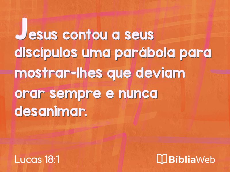 Lucas 18:1 em imagem para compartilhar