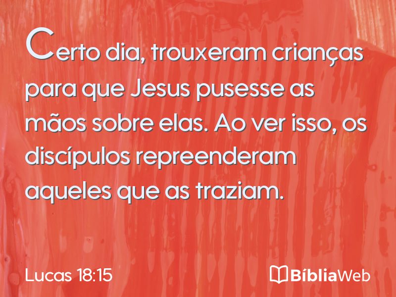 Lucas 18:15 em imagem para compartilhar
